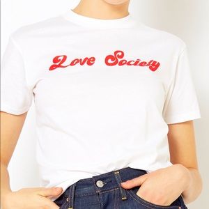 Ganni Love Society Tshirt